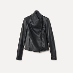 Vince lambskin leather biker jacket size S